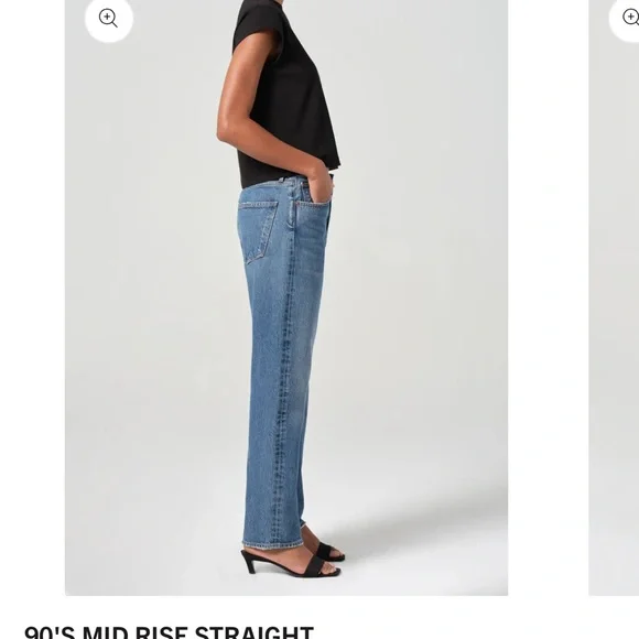 Agolde 90s Mid Rise Straight Jeans 26 - Picture 3 of 10